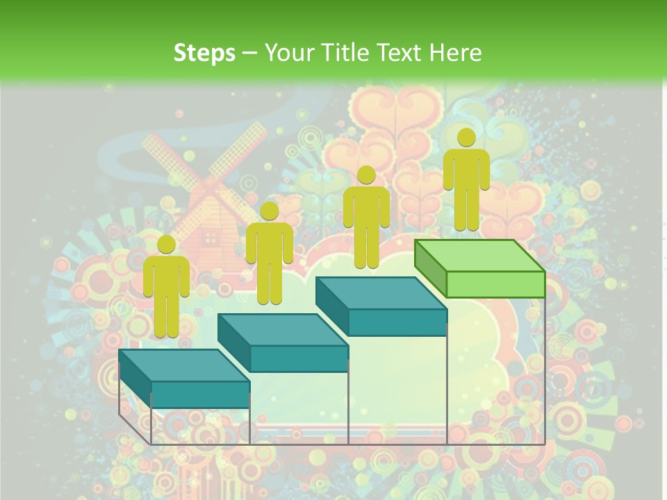 Yellow Frame Swirl PowerPoint Template