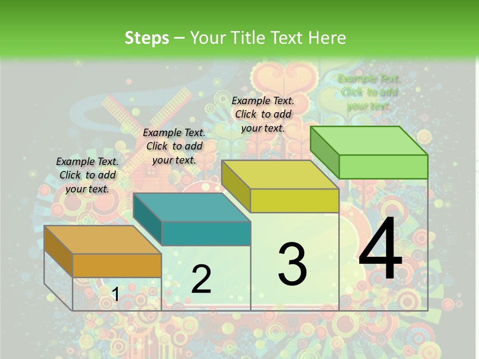 Yellow Frame Swirl PowerPoint Template