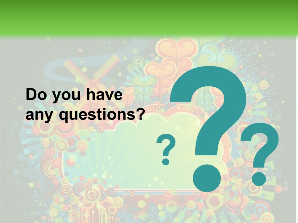 Yellow Frame Swirl PowerPoint Template