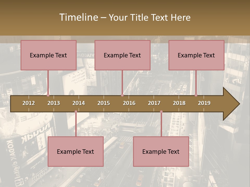 A Black And White Photo Of A City At Night PowerPoint Template