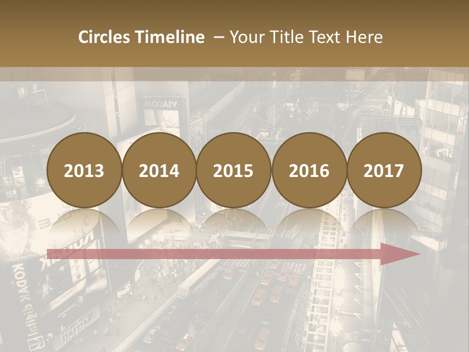 A Black And White Photo Of A City At Night PowerPoint Template