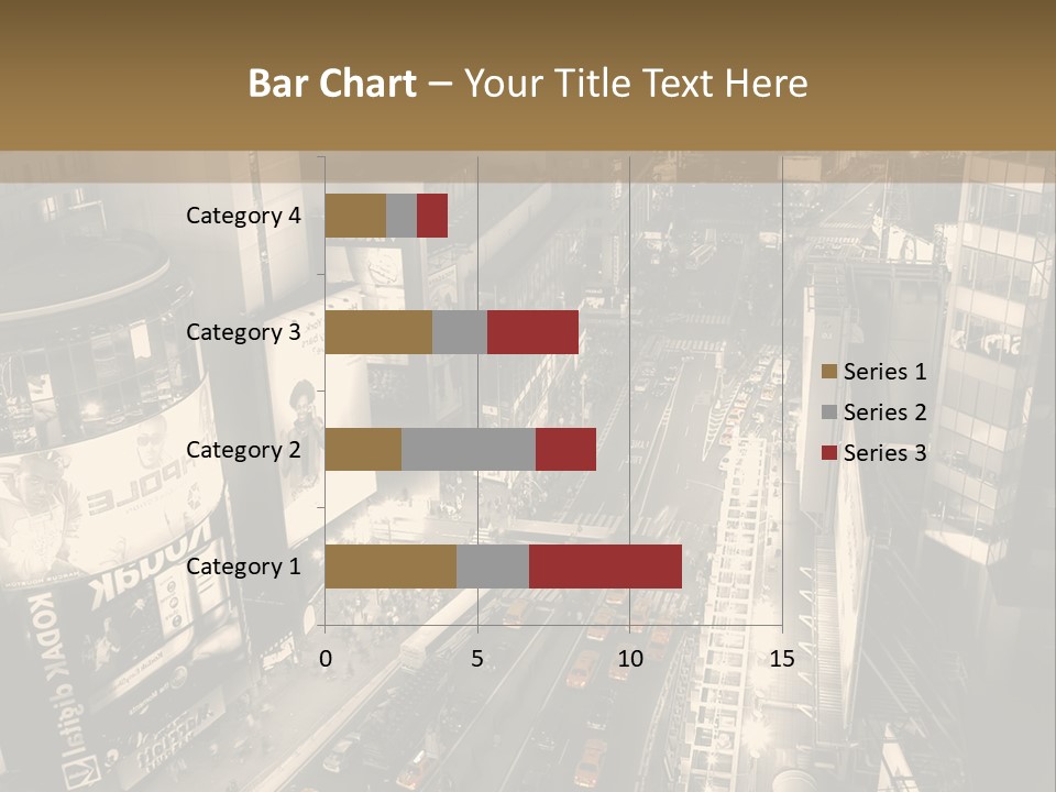 A Black And White Photo Of A City At Night PowerPoint Template