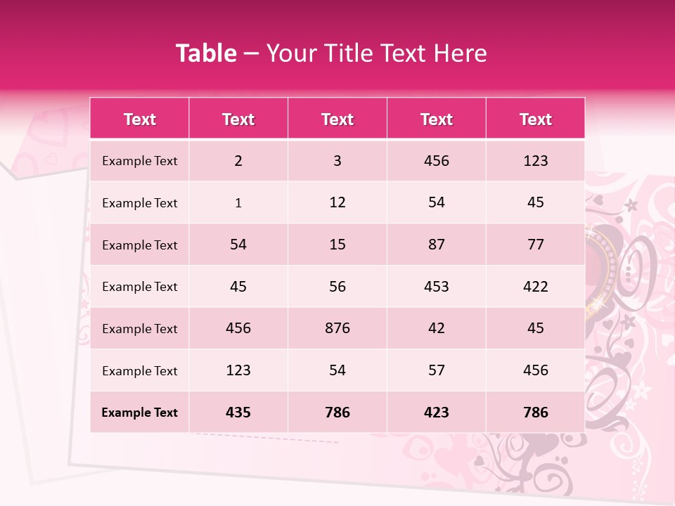 Flower Illustration Spring PowerPoint Template