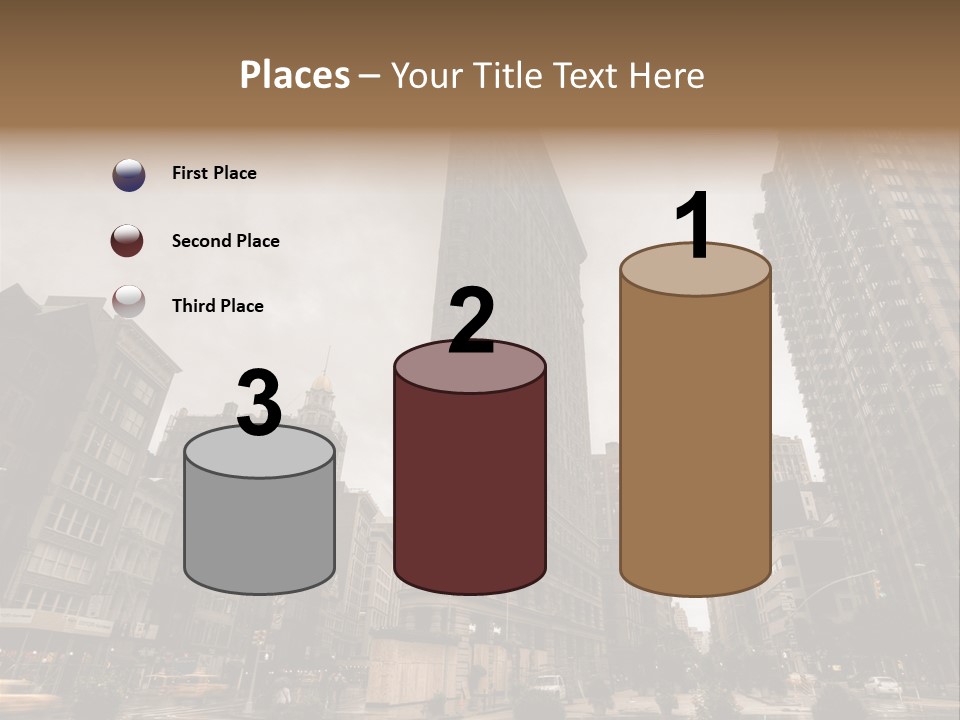 A Picture Of A Very Tall Building In The City PowerPoint Template