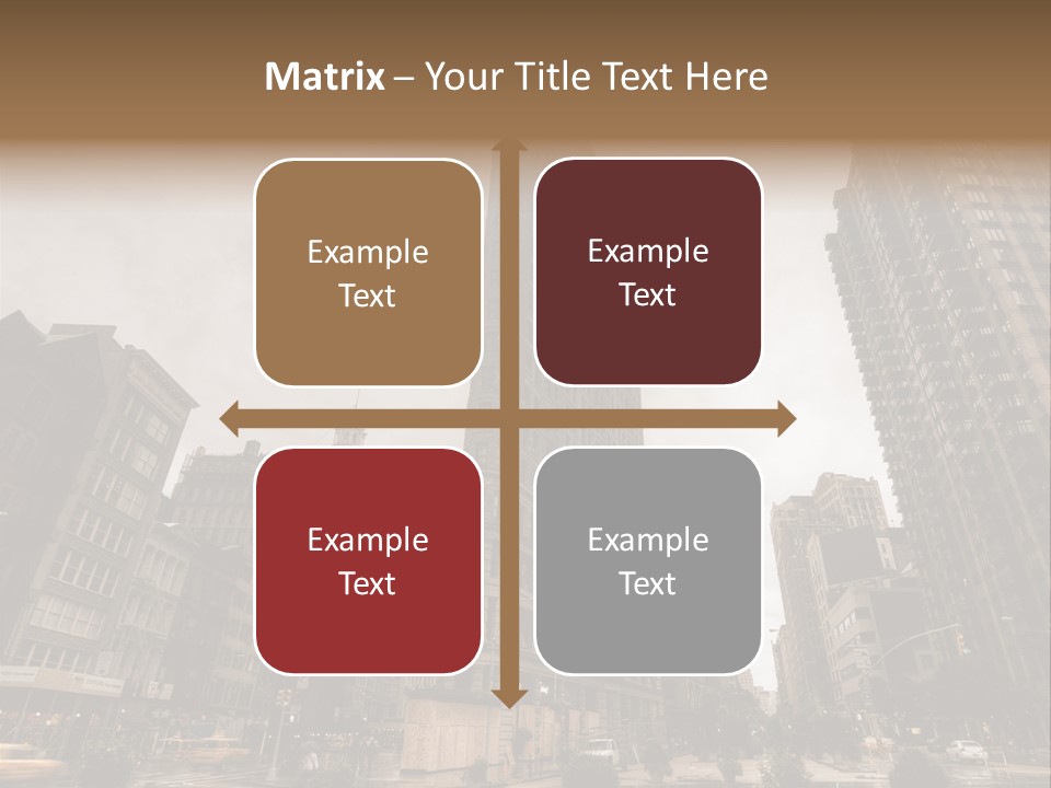 A Picture Of A Very Tall Building In The City PowerPoint Template