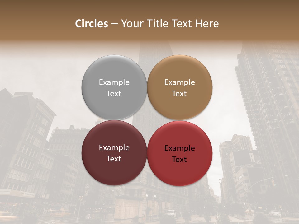 A Picture Of A Very Tall Building In The City PowerPoint Template