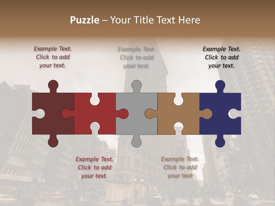 A Picture Of A Very Tall Building In The City PowerPoint Template