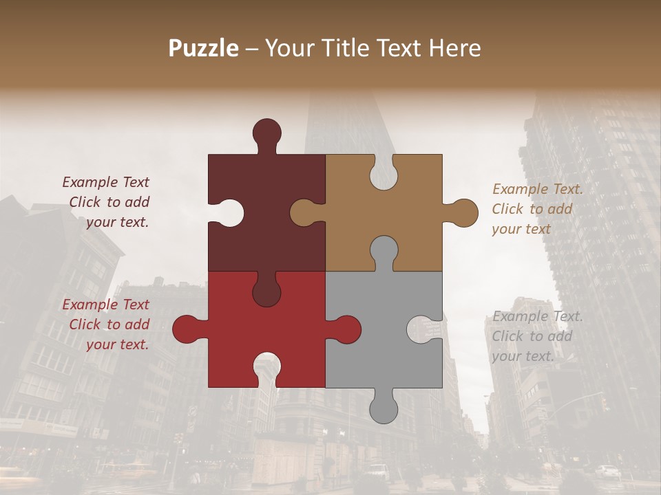 A Picture Of A Very Tall Building In The City PowerPoint Template