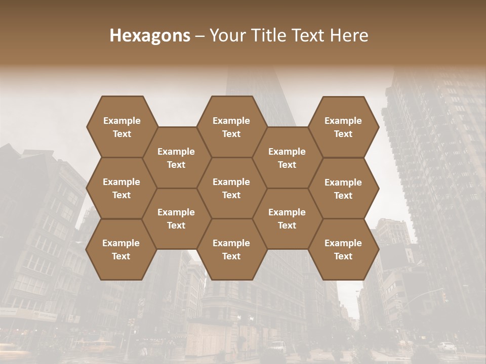 A Picture Of A Very Tall Building In The City PowerPoint Template