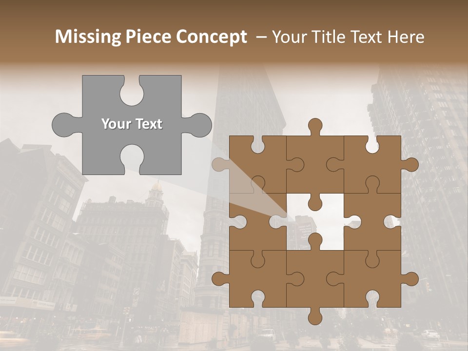 A Picture Of A Very Tall Building In The City PowerPoint Template