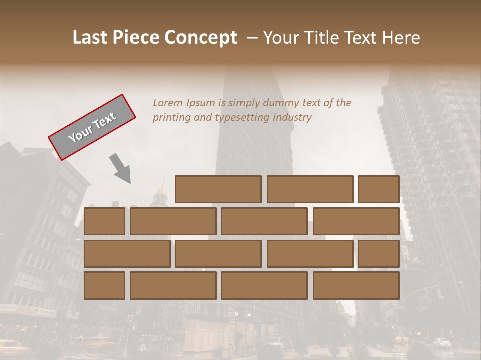 A Picture Of A Very Tall Building In The City PowerPoint Template