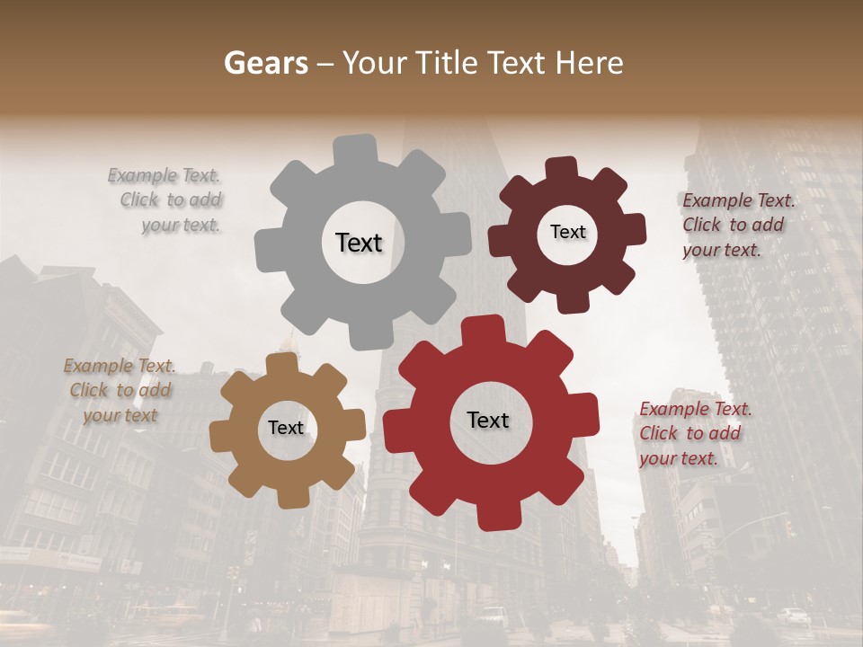 A Picture Of A Very Tall Building In The City PowerPoint Template