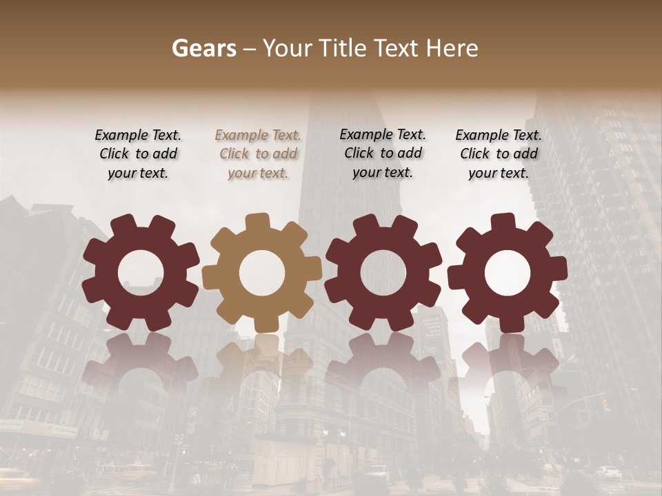 A Picture Of A Very Tall Building In The City PowerPoint Template