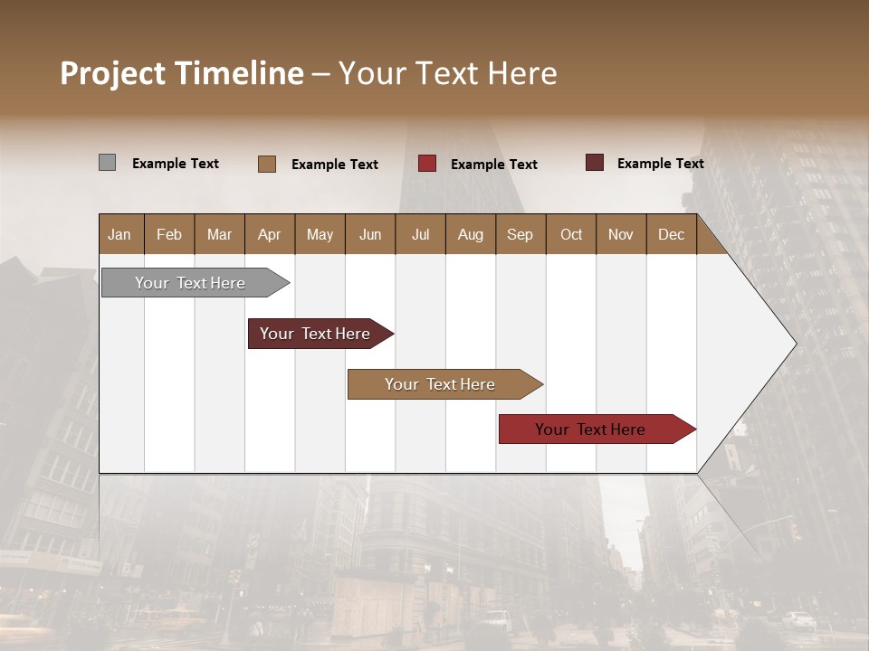 A Picture Of A Very Tall Building In The City PowerPoint Template