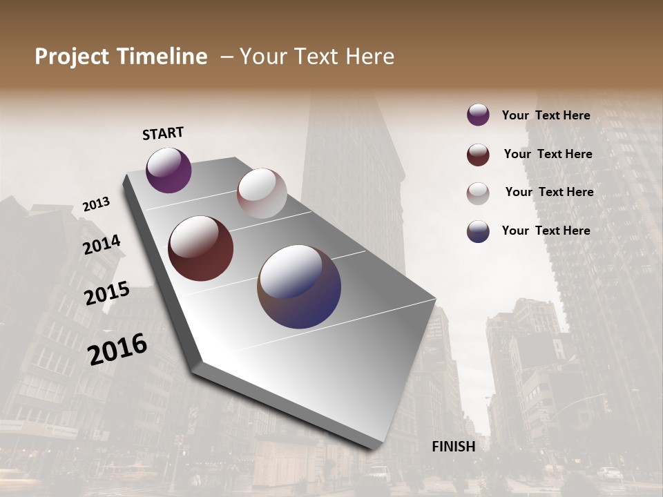 A Picture Of A Very Tall Building In The City PowerPoint Template