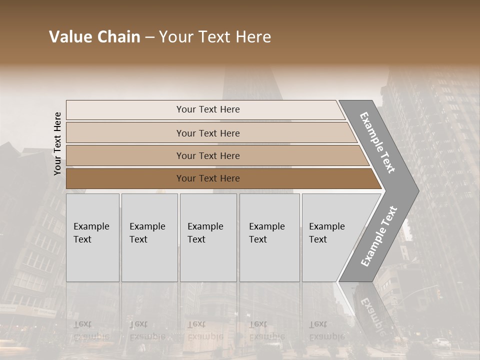 A Picture Of A Very Tall Building In The City PowerPoint Template