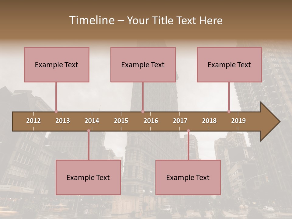 A Picture Of A Very Tall Building In The City PowerPoint Template