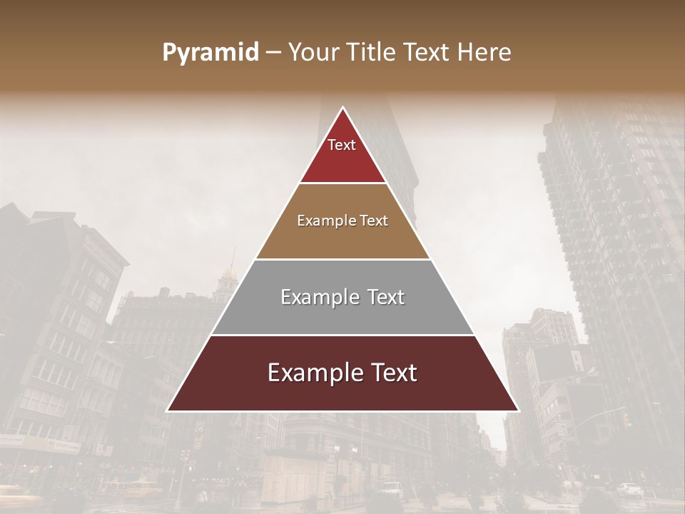 A Picture Of A Very Tall Building In The City PowerPoint Template