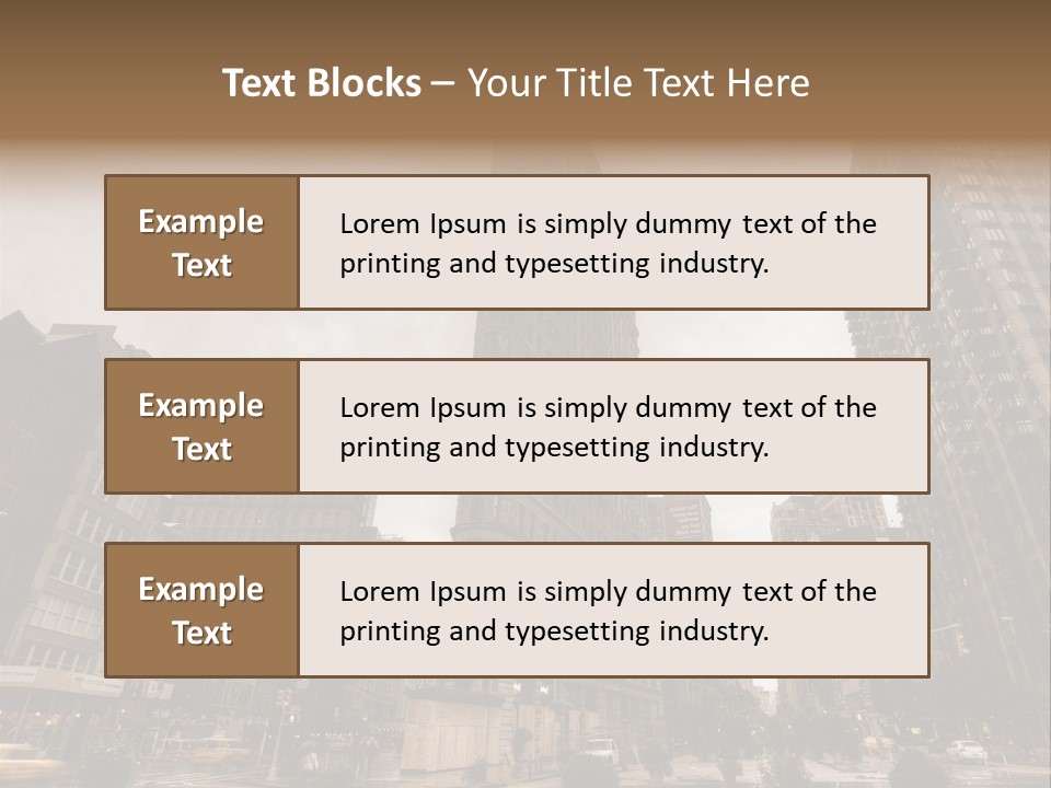 A Picture Of A Very Tall Building In The City PowerPoint Template