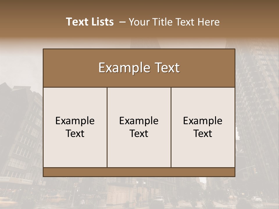 A Picture Of A Very Tall Building In The City PowerPoint Template