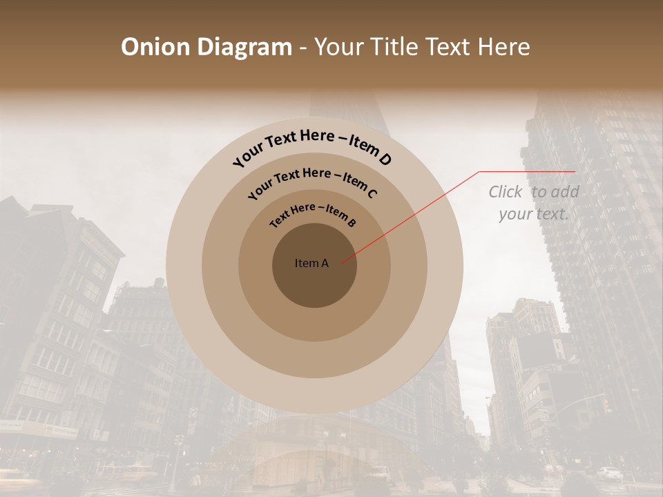 A Picture Of A Very Tall Building In The City PowerPoint Template