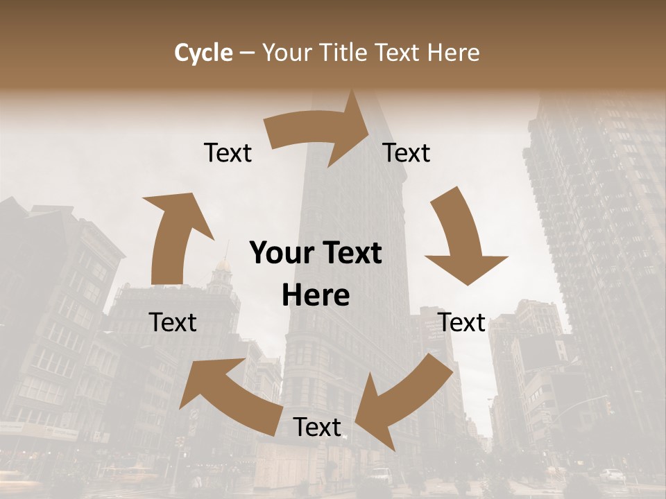 A Picture Of A Very Tall Building In The City PowerPoint Template