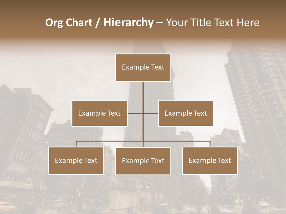 A Picture Of A Very Tall Building In The City PowerPoint Template