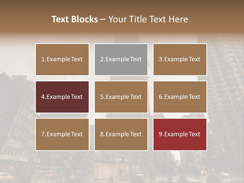 A Picture Of A Very Tall Building In The City PowerPoint Template