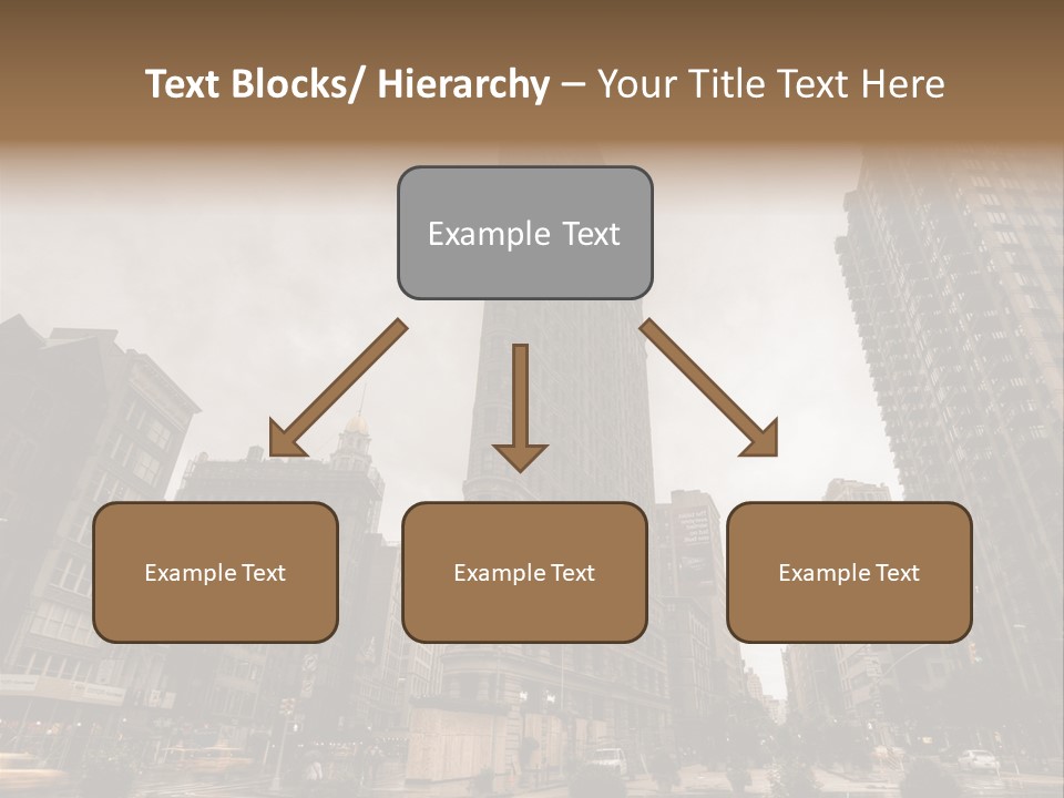A Picture Of A Very Tall Building In The City PowerPoint Template