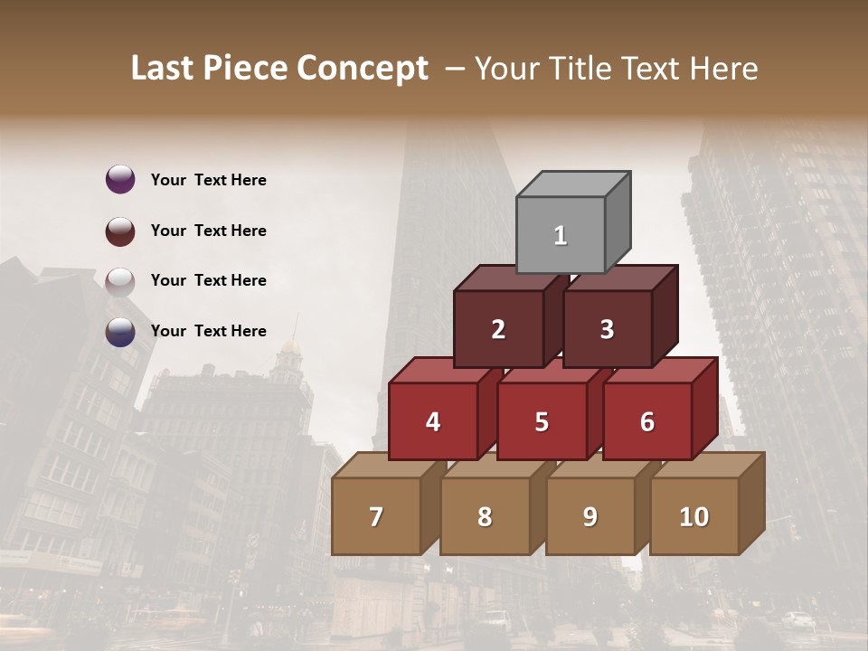 A Picture Of A Very Tall Building In The City PowerPoint Template