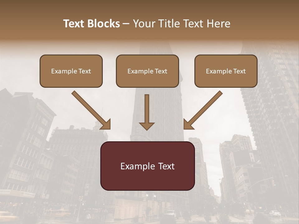 A Picture Of A Very Tall Building In The City PowerPoint Template