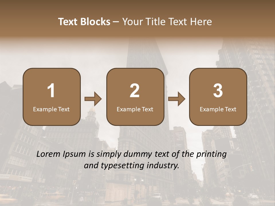 A Picture Of A Very Tall Building In The City PowerPoint Template
