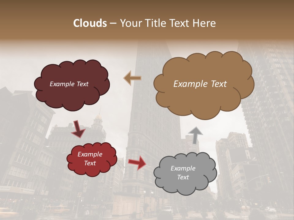 A Picture Of A Very Tall Building In The City PowerPoint Template