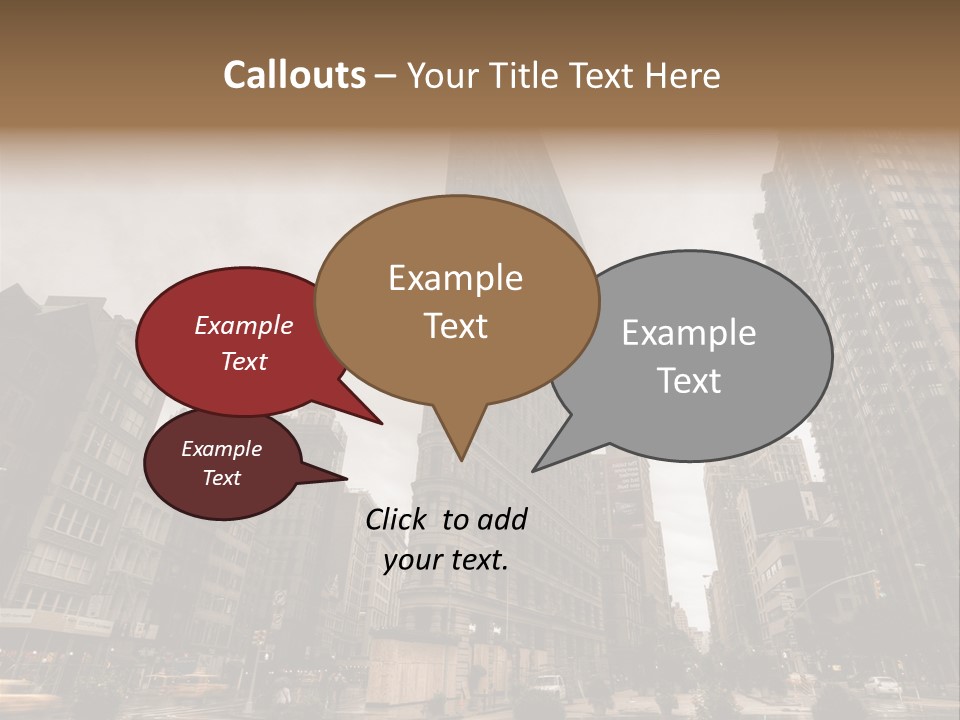 A Picture Of A Very Tall Building In The City PowerPoint Template