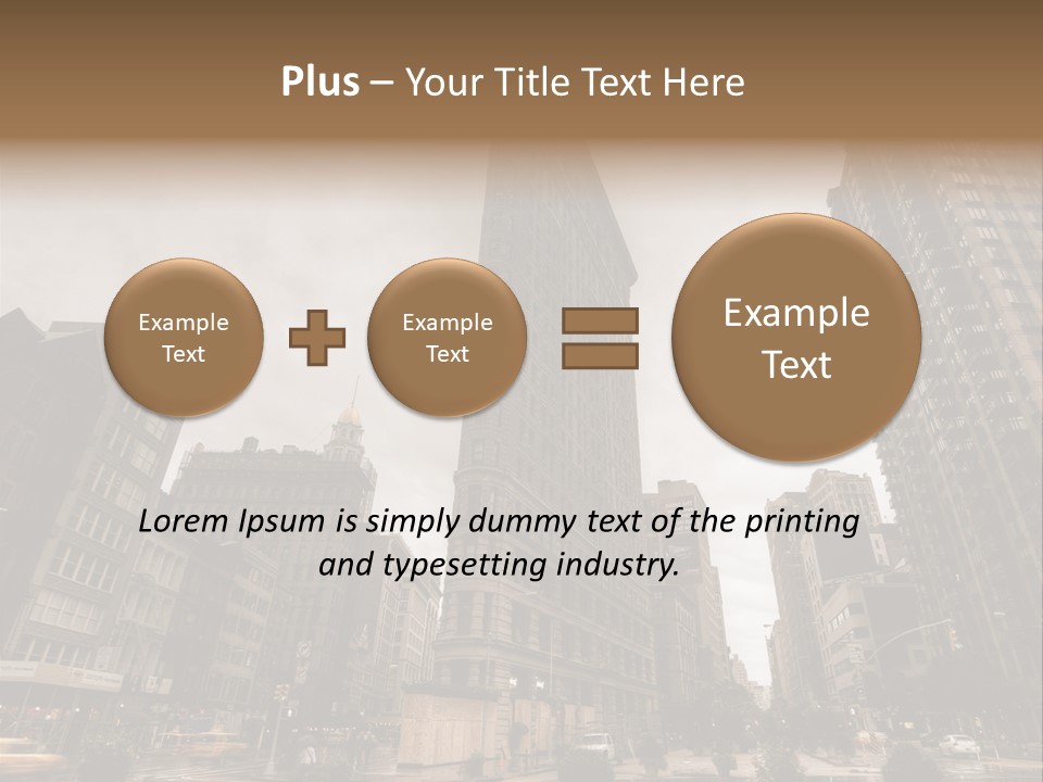 A Picture Of A Very Tall Building In The City PowerPoint Template