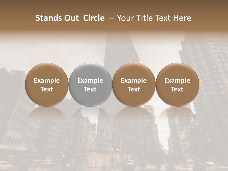 A Picture Of A Very Tall Building In The City PowerPoint Template