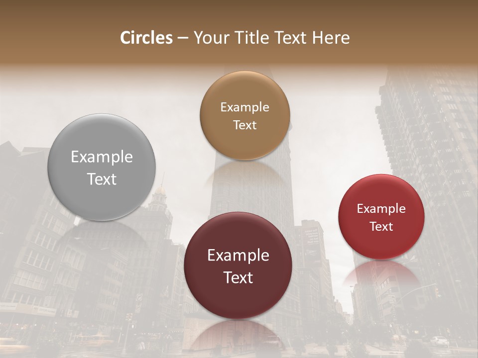 A Picture Of A Very Tall Building In The City PowerPoint Template
