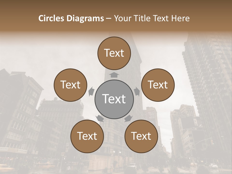 A Picture Of A Very Tall Building In The City PowerPoint Template