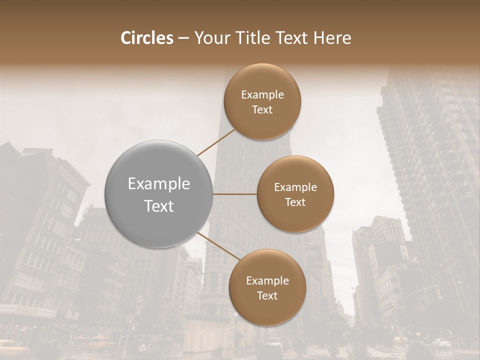 A Picture Of A Very Tall Building In The City PowerPoint Template