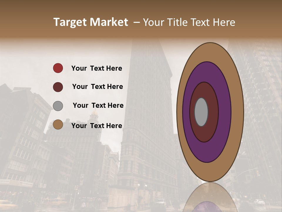 A Picture Of A Very Tall Building In The City PowerPoint Template