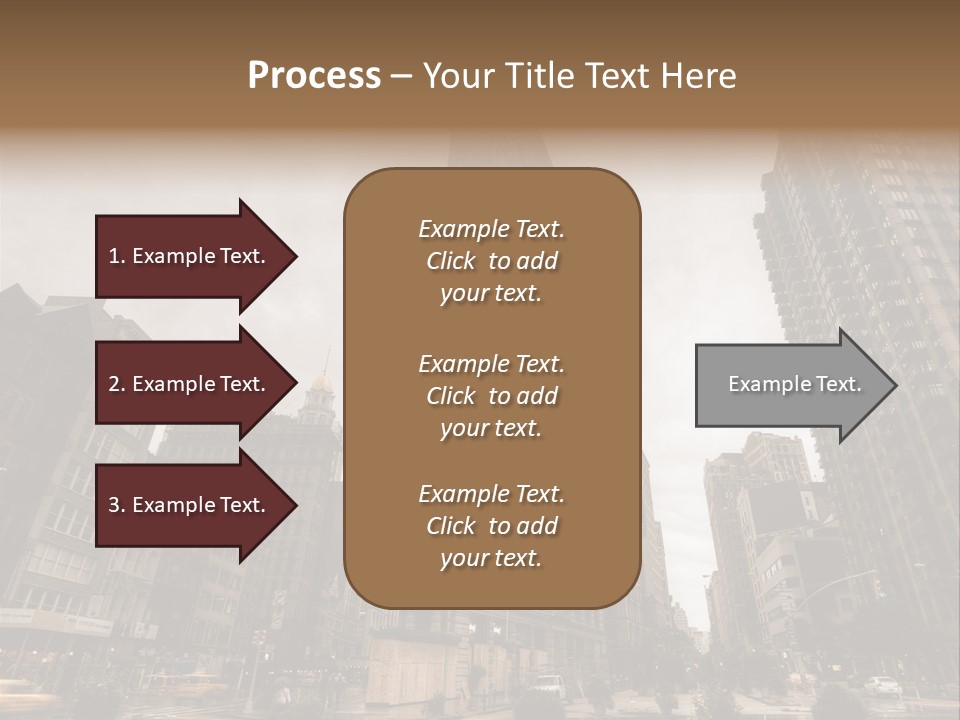 A Picture Of A Very Tall Building In The City PowerPoint Template