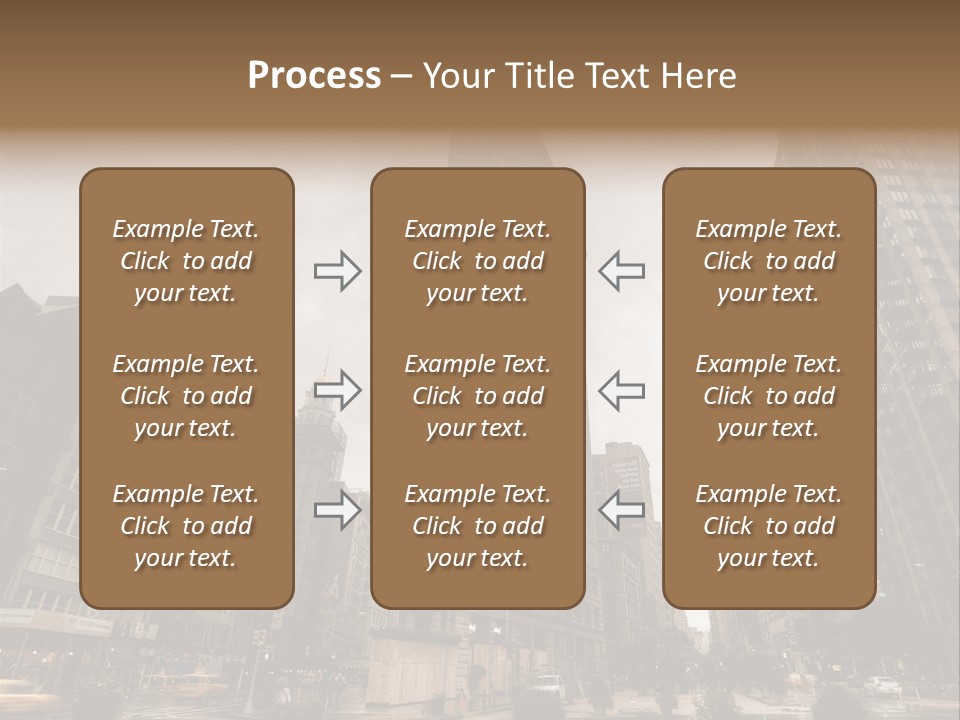 A Picture Of A Very Tall Building In The City PowerPoint Template