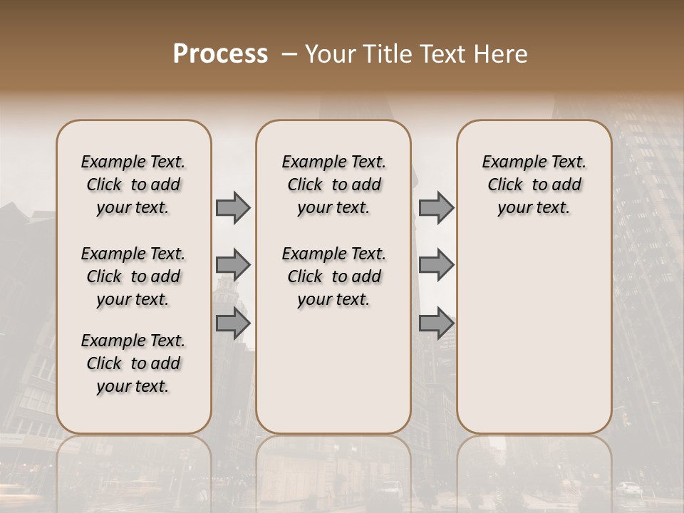 A Picture Of A Very Tall Building In The City PowerPoint Template