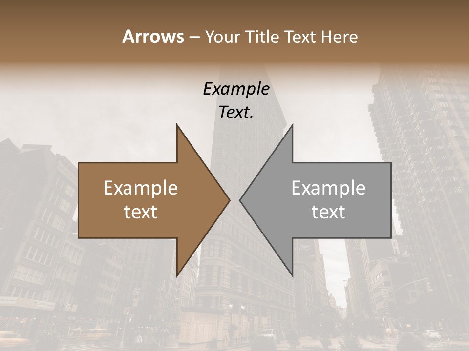 A Picture Of A Very Tall Building In The City PowerPoint Template