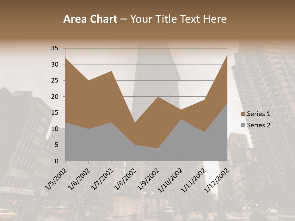 A Picture Of A Very Tall Building In The City PowerPoint Template