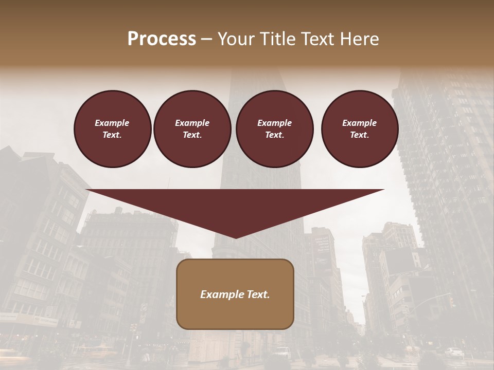 A Picture Of A Very Tall Building In The City PowerPoint Template
