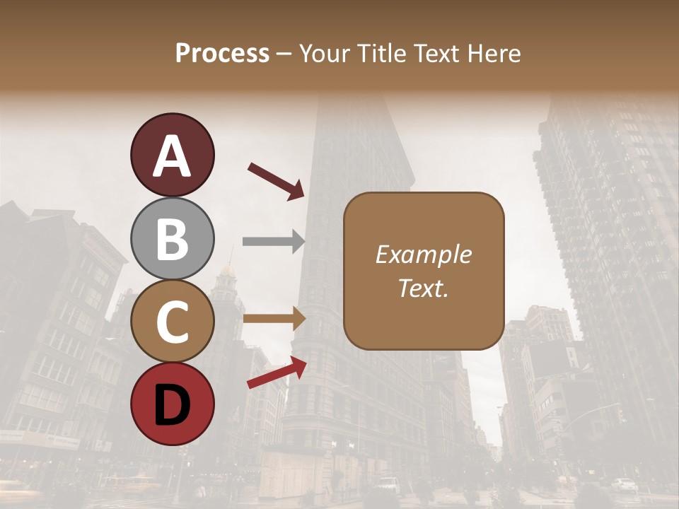 A Picture Of A Very Tall Building In The City PowerPoint Template
