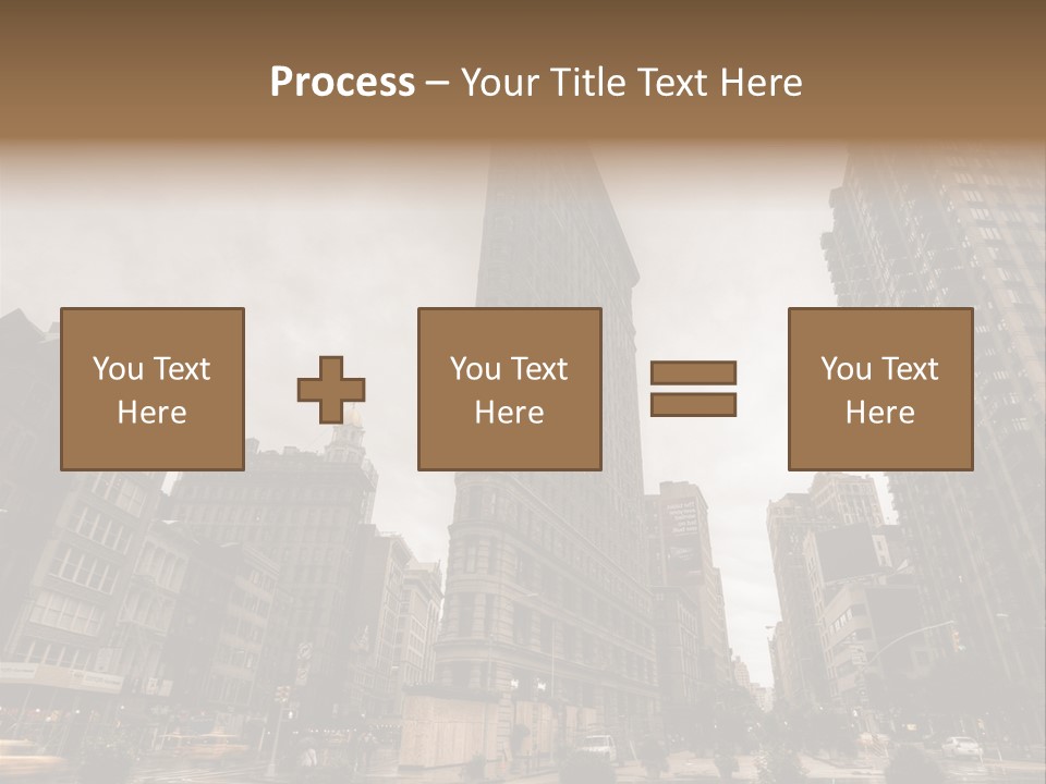 A Picture Of A Very Tall Building In The City PowerPoint Template