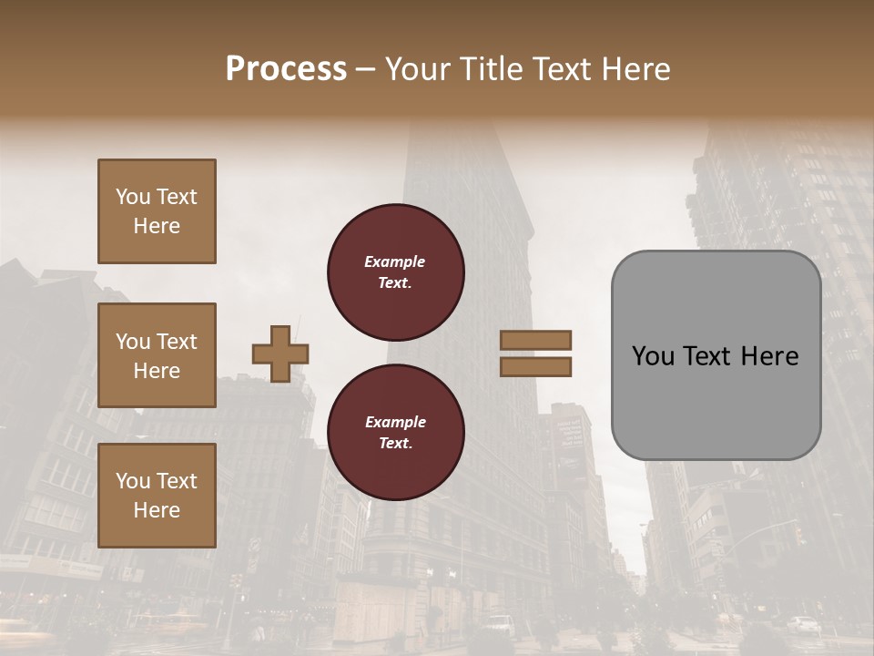 A Picture Of A Very Tall Building In The City PowerPoint Template