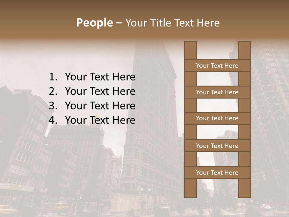 A Picture Of A Very Tall Building In The City PowerPoint Template